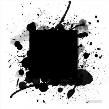 黒と白 Painting - 黒と白の斑点